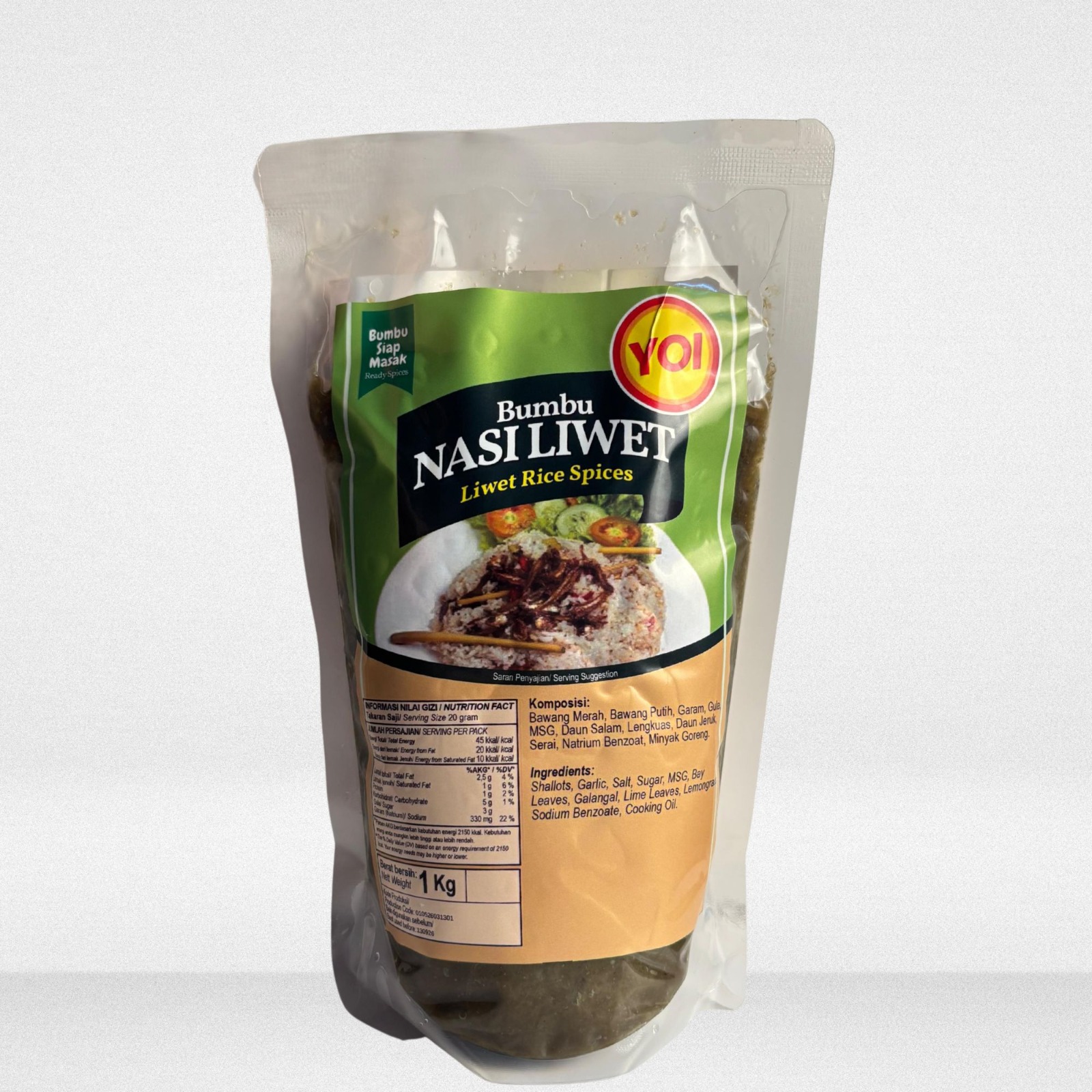 Bumbu Nasi Liwet Siap Masak YOI 1 kg
